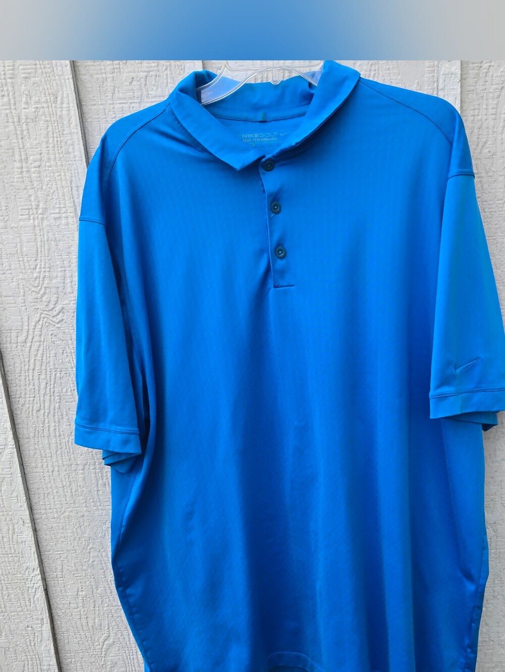 Nike Golf Dri-FIT Blue Polo Performance Shirt Men's XXL